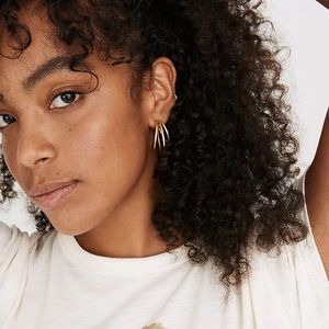 NWOT Madewell Triplet Hoop Earrings